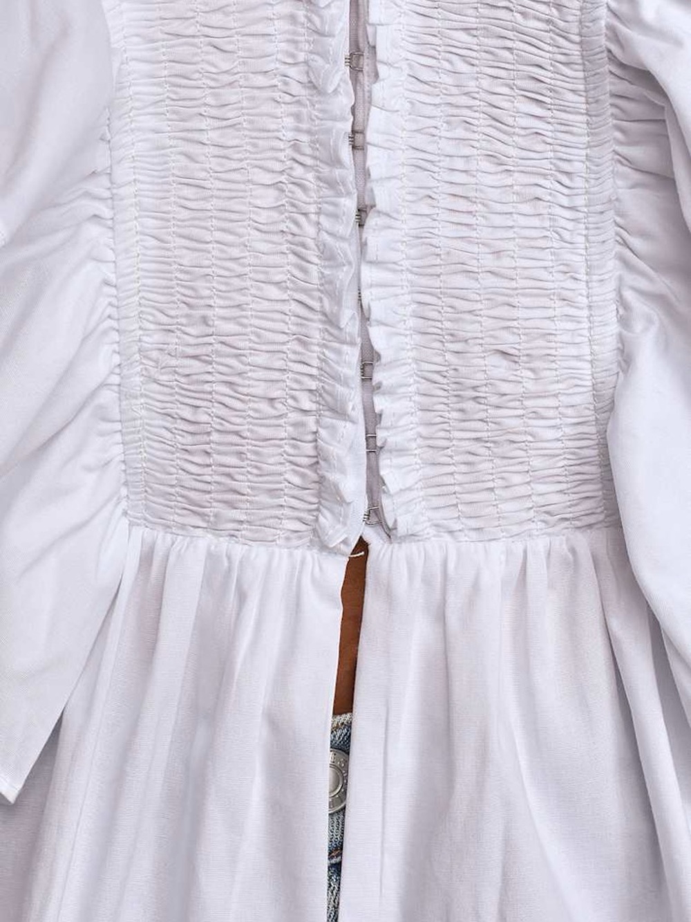 Lulu’s In A Ruffle White Ruffled Hook and Eye Top - Picture 3 of 7